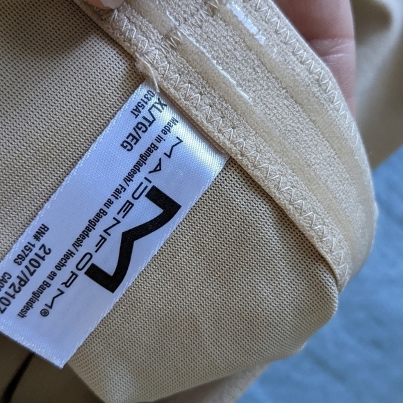 nwt Maidenform Boy Short Body Shaper Nude XL - Picture 7 of 8